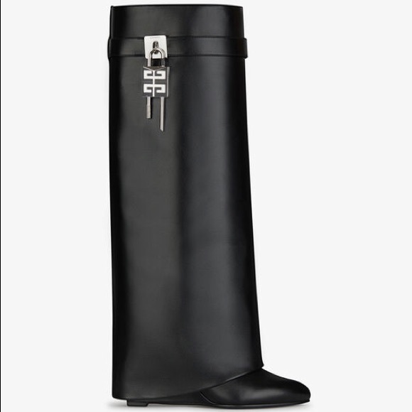 Givenchy Shoes - Givenchy SHARK LOCK PANT BOOTS IN LEATHER